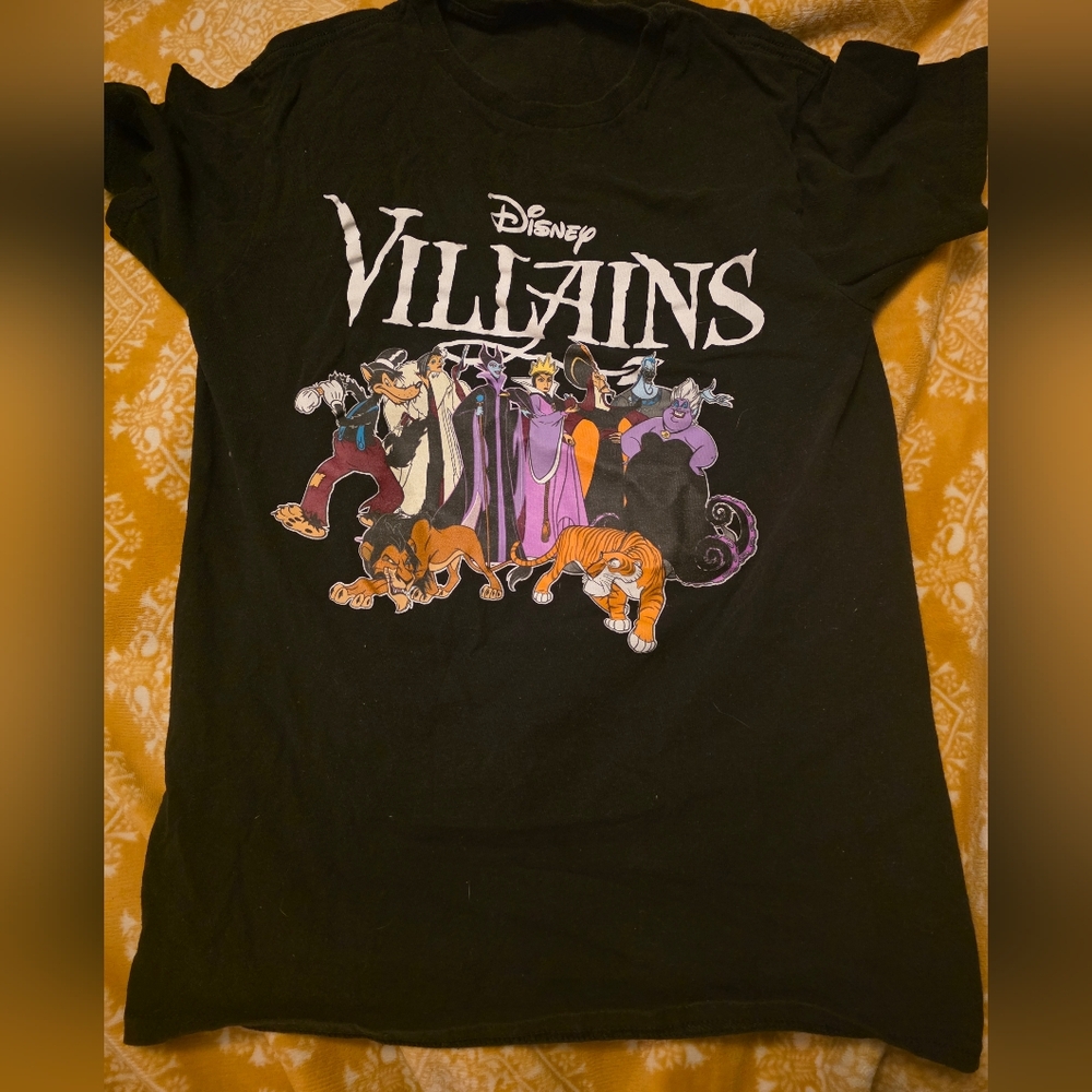 Disney Black Villains Graphic Tee Womens